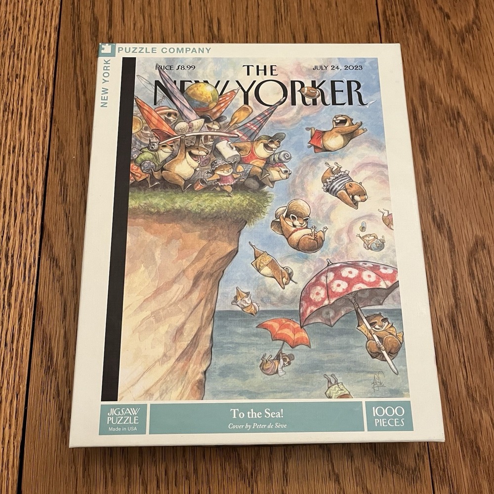 New York Puzzle Company The New Yorker To the Sea! 1000pc Puzzle 2023 Complete